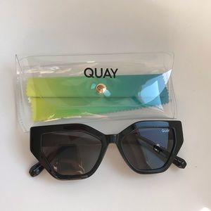 Quay Australia Vinyl Cat Eye Sunglasses